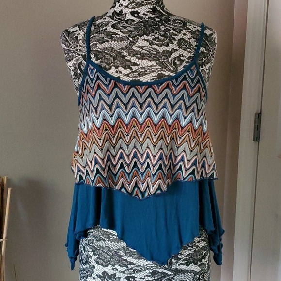 Rue21 Tops - Rue 21 asymmetric hem tank top, size M